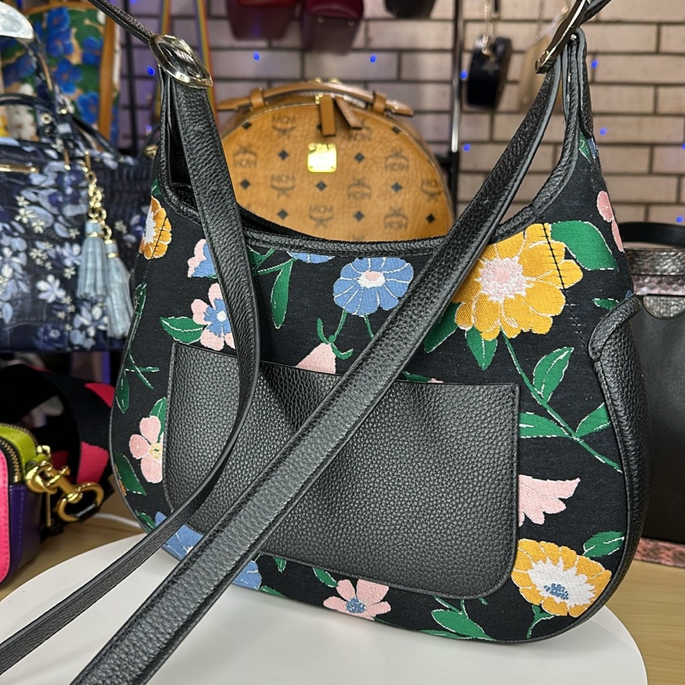 KATE SPADE - Penny Floral Jacquard Small Hobo Bag - DT257 - Picture 8 of 14